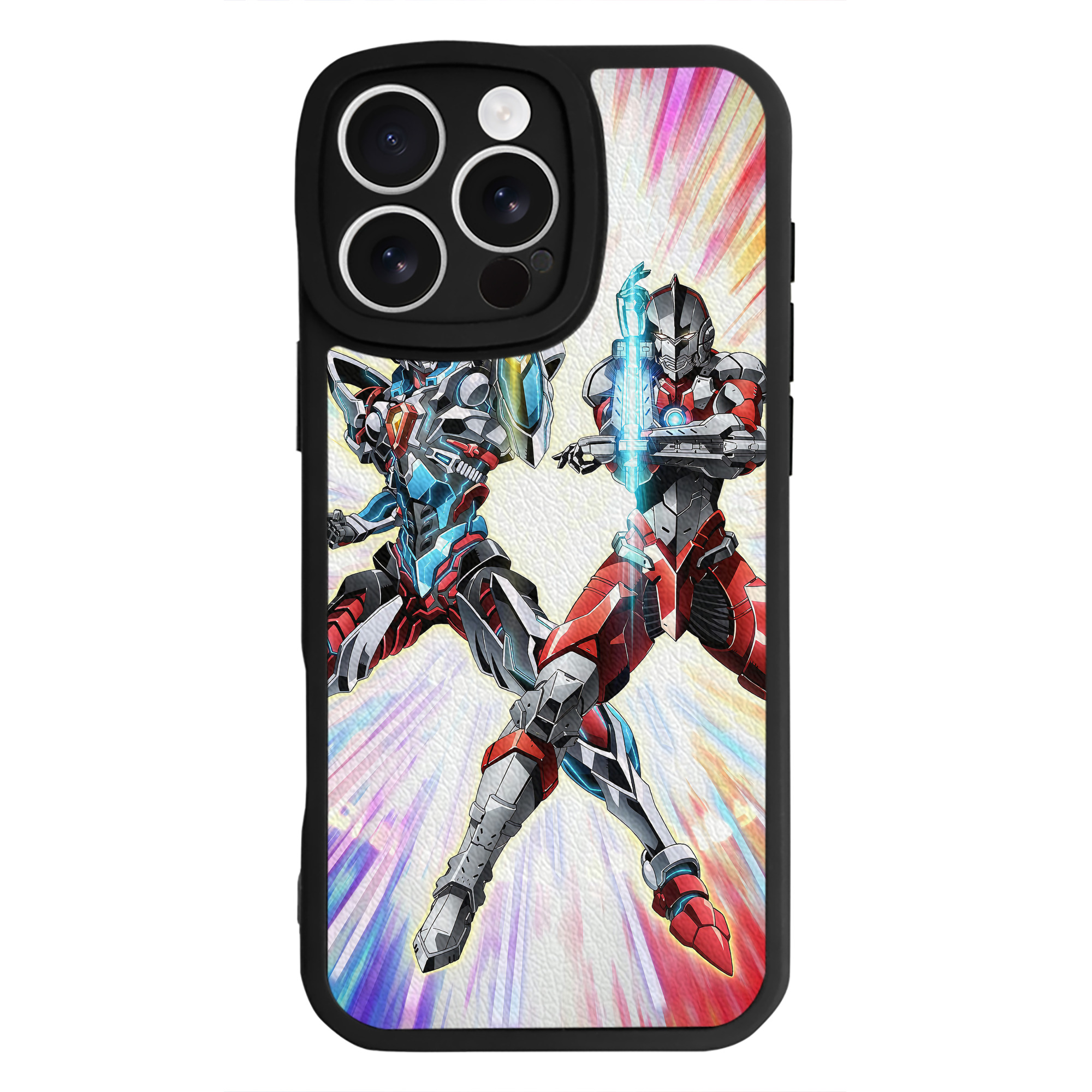 （画像用） ウルトラマン Ultraman 【iPhone 16シリーズ対応】シリコンスマホケース（レザー調） 材質：シリコン
